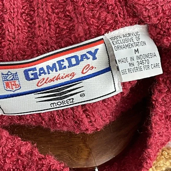 Vintage 49ers San Francisco Sweater‎ Adult Medium NFL Gameday Clothing Co. RARE - Picture 3 of 6